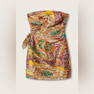 MANGO BAROQUE PRINT MINI DRESS